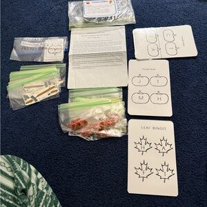 Leaf and Pumpkin Bingo Game Set